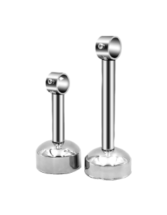 Bride murale ou plafond ronde en acier inoxydable