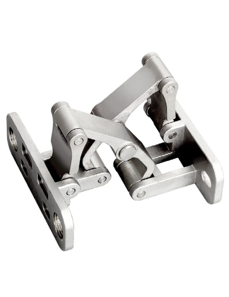 Charnière inox pour verre fermeture douce