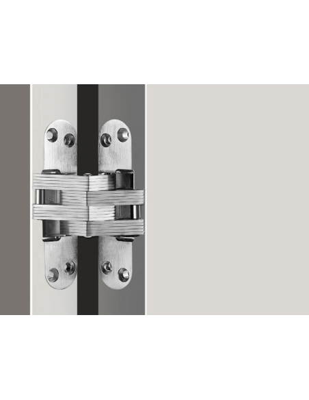 Charnière invisible robuste réglable 180°