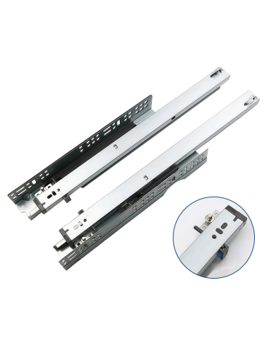 Soft 3D Slide - Rail inférieur tiroir 250–600 mm