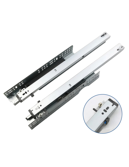 Soft 3D Slide - Rail inférieur tiroir 250–600 mm