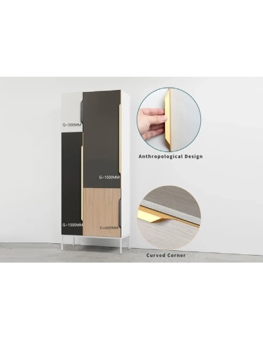 Poignée discrète aluminium pour cuisine