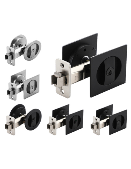 Serrure porte coulissante encastrée