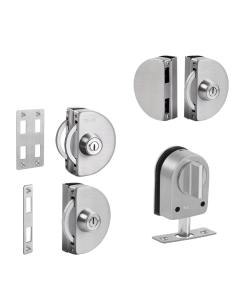 Serrure antivol inox pour porte verre