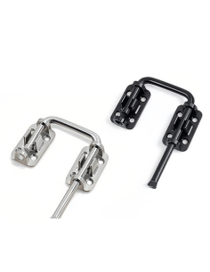 Serrure à pousser-tirer inox 90° multi-angle