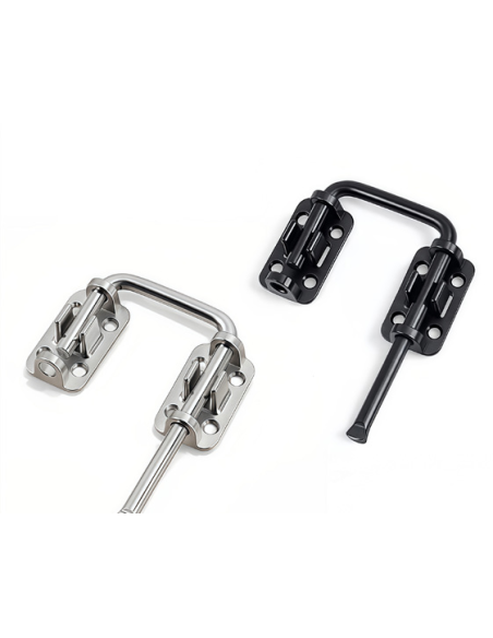 Serrure à pousser-tirer inox 90° multi-angle