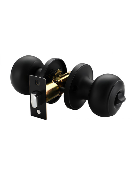 Poignée ronde avec verrou pêne dormant