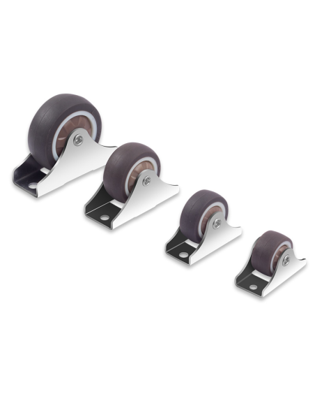 Roulettes pivotantes renforcées 50mm