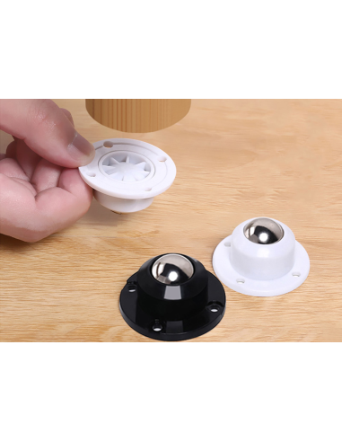 Petites roulettes pivotantes inox
