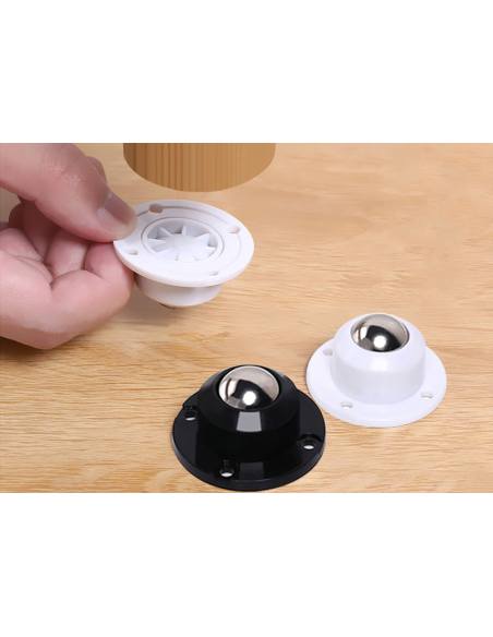 Petites roulettes pivotantes inox