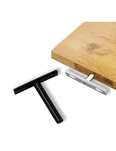 Support caché pour étagères en bois